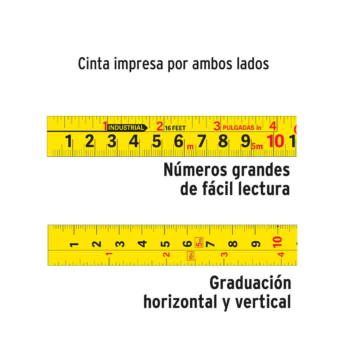 Cinta Metrica Contra Impactos Truper Gripper FH-30 De 3 Metros  X 13MM